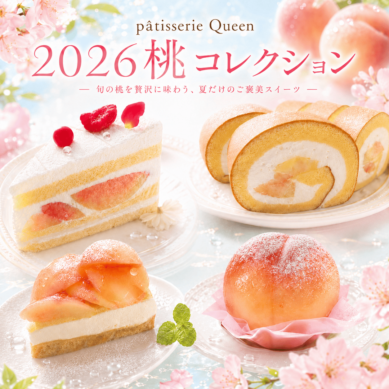 旬の桃を味わう「2026桃コレクション」