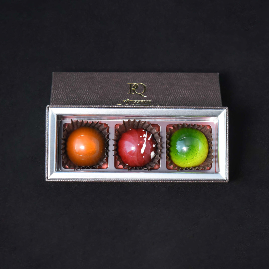 ボンボンショコラ3個入（ジャスミン×アプリコット、フランボワーズ、ライム×生姜） | 2026 Chocolate Collection